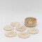 Posa Vaso Angra, Set 6pcs Crudo / Natural
