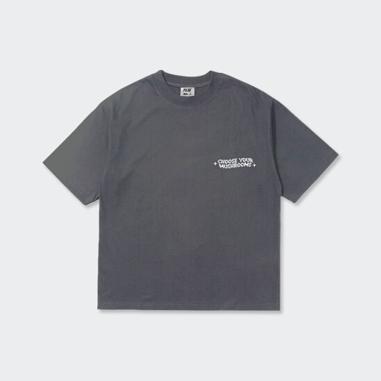 Remera Pulau Mushrooms Gris