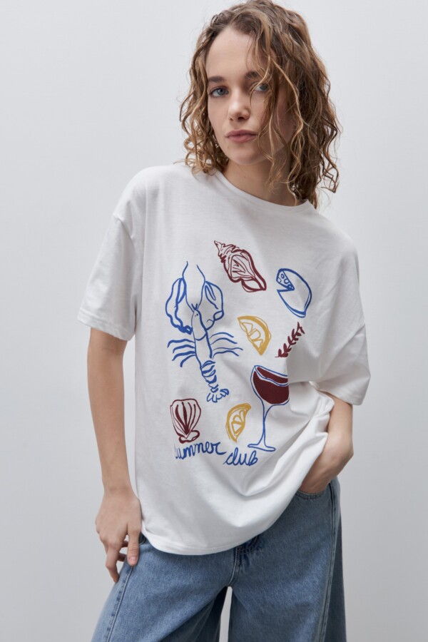 REMERA RENI Blanco