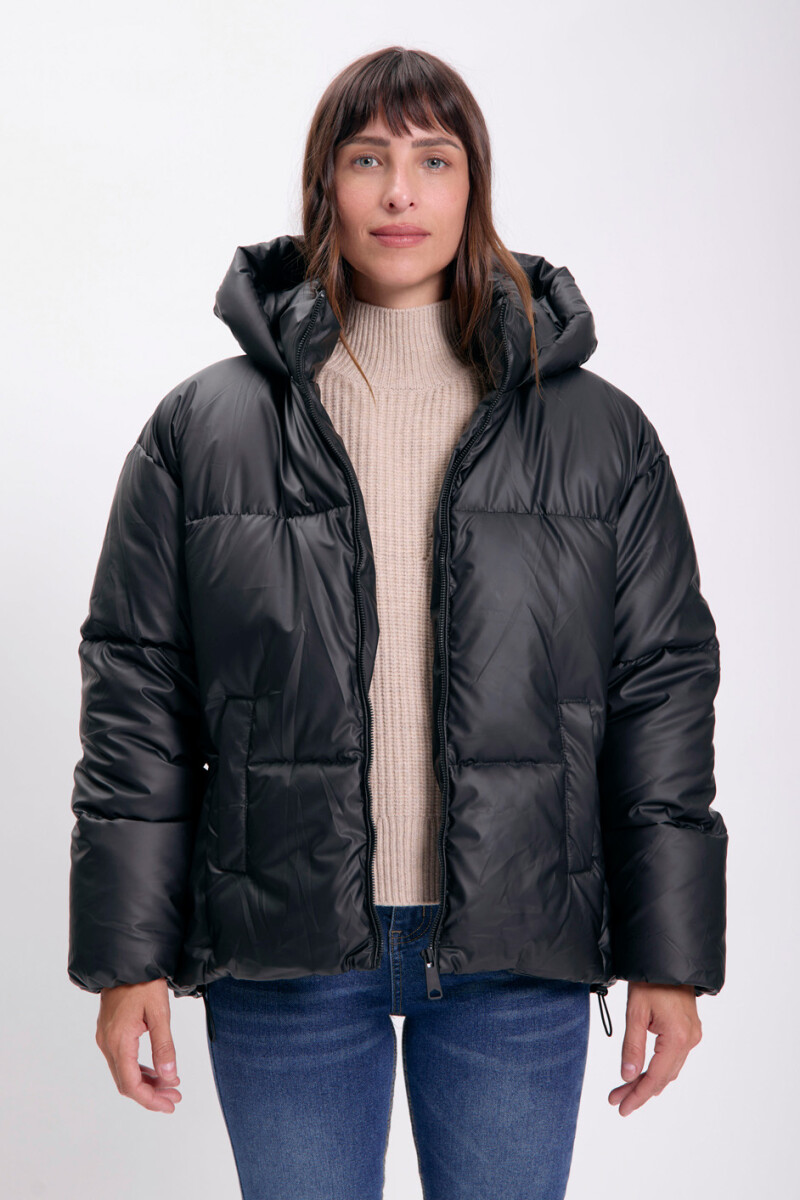 Campera de abrigo capitoneada - Negro 