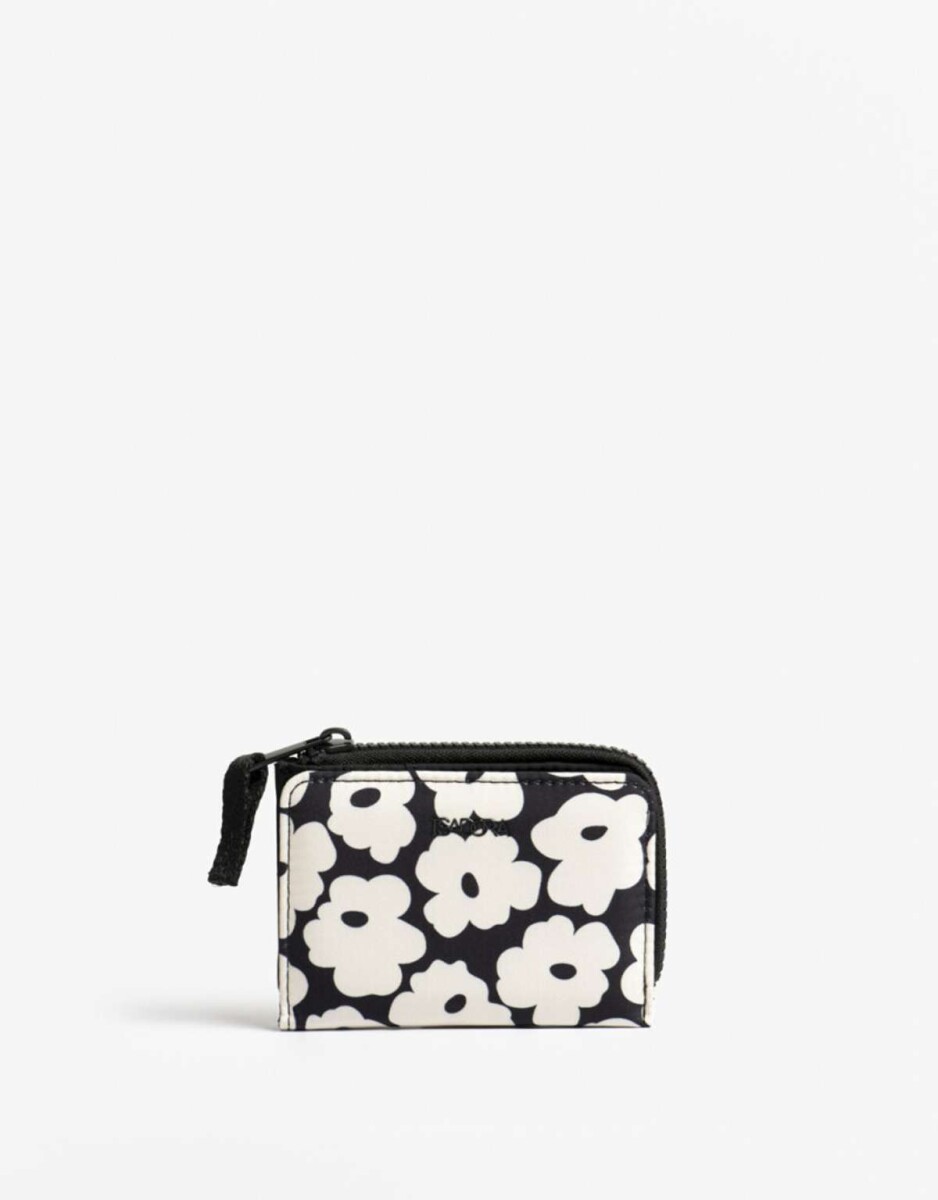 Billetera De Material Reciclado - Estampado Flores 