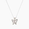 Cadena con dije de mariposa en plata 925 y circonias Cadena Con Dije De Mariposa En Plata 925 Y Circonias