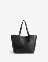 Shopper Shopper Con Doble Asa Corta De Hombro - Negro