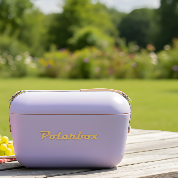 Conservadora Hielera Vintage 20L Litros Latas Hielo Polarbox Color Lila