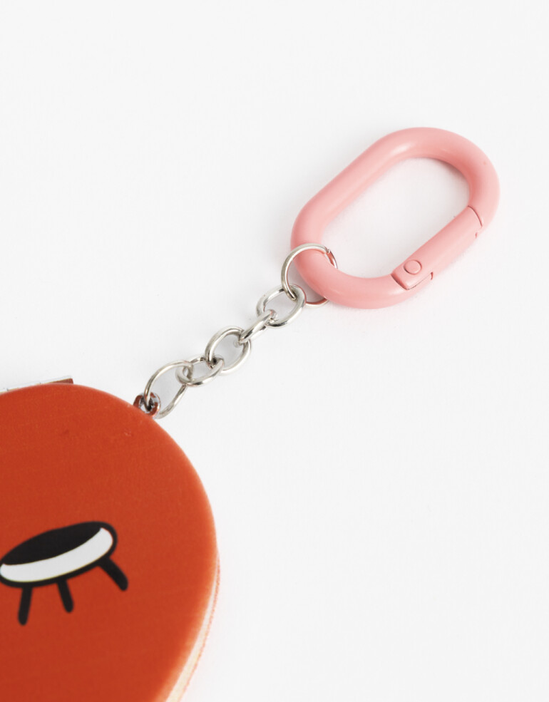 Espejos de cartera Llavero Espejo Plegable Broken Hearts - Rojo Labial