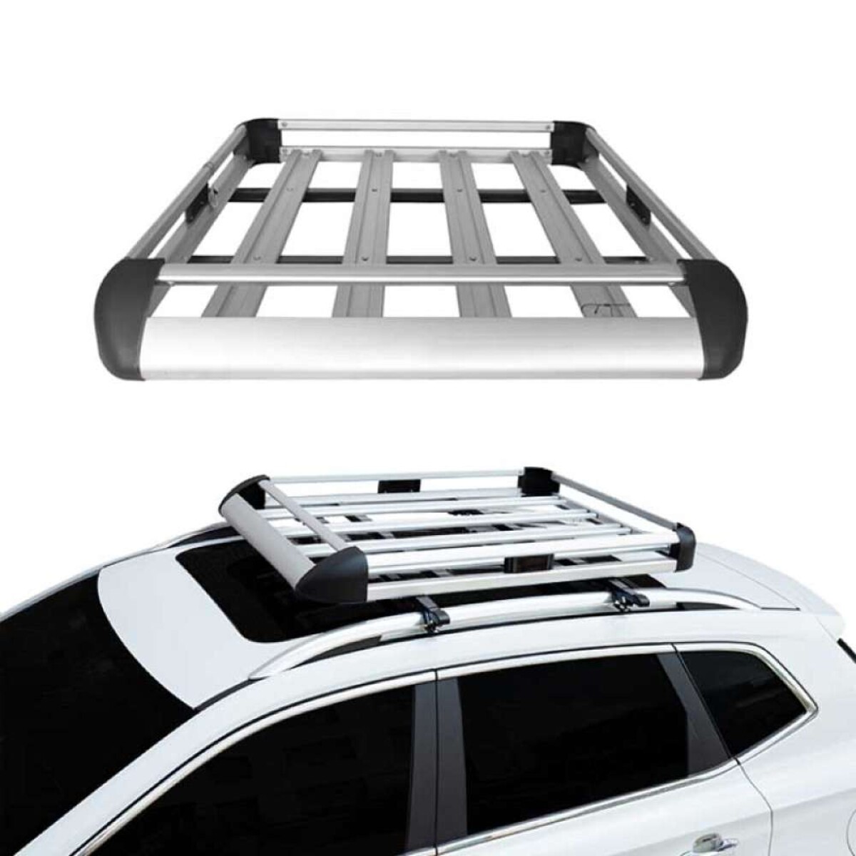 Barra Con Porta equipaje - Color Aluminio 