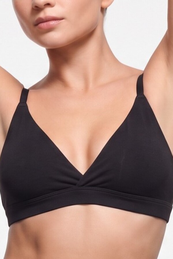 Top Sin costura. Negro
