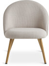 Sillón THORUP 1 cuerpo tela beige/color roble Sillón THORUP 1 cuerpo tela beige/color roble