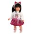 Muñeca Llorens Greta 40cm Vestido Fiesta Vincha Pelo Largo Variante Modelo Greta