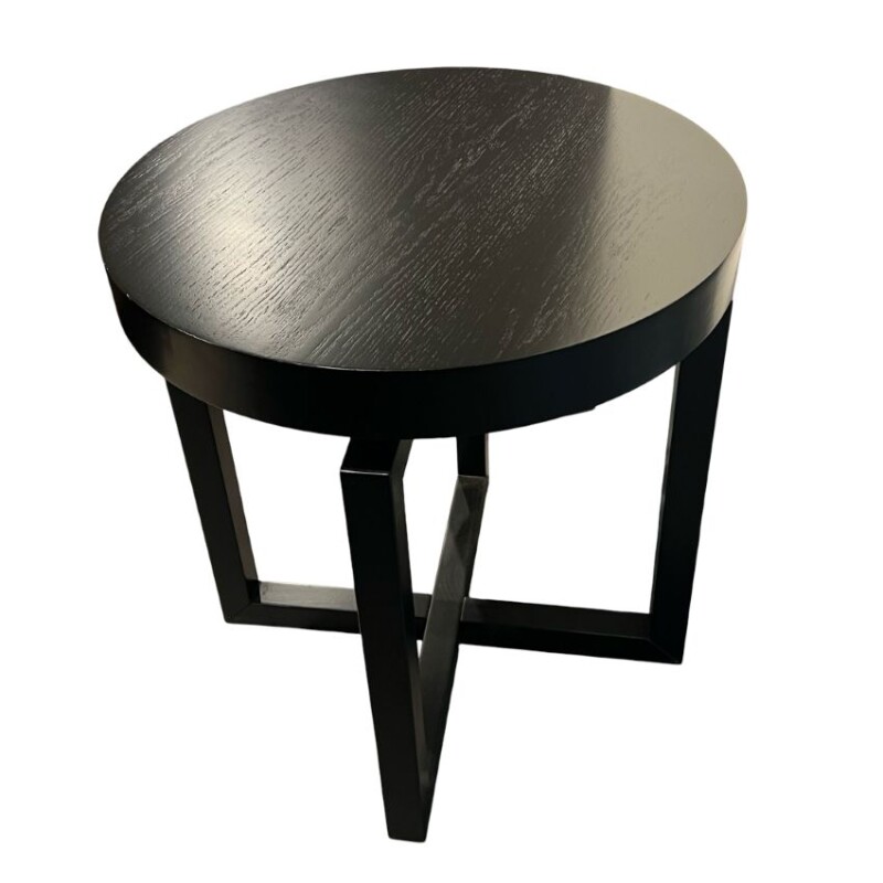Mesa lateral redonda negra - Producto con detalles. Mesa lateral redonda negra - Producto con detalles.