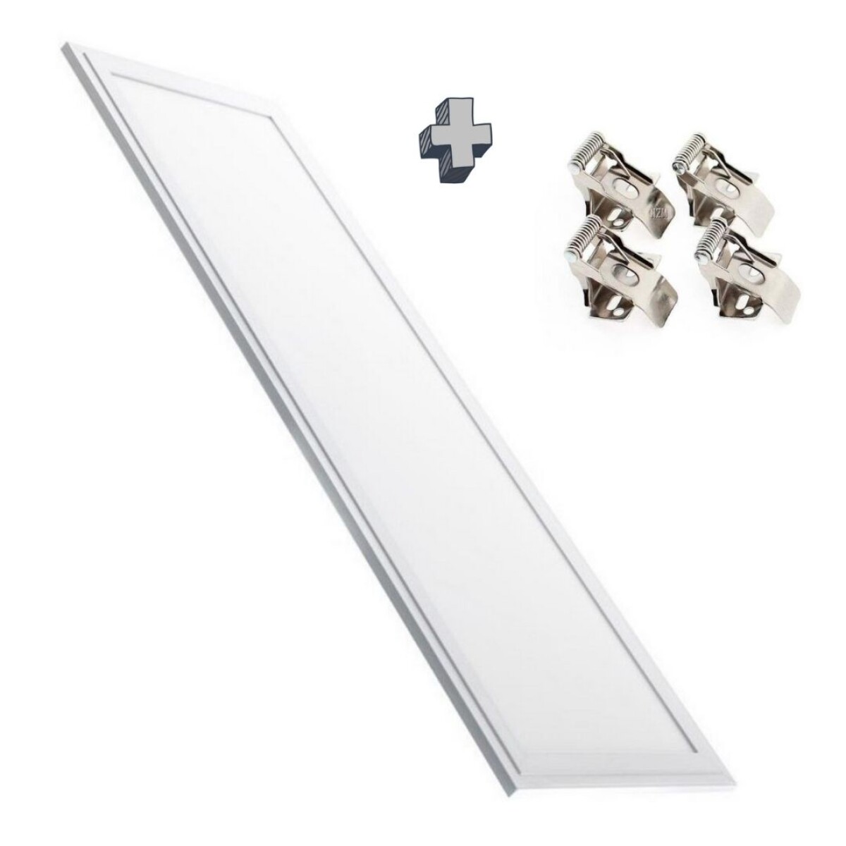 Panel led con resortes de embutir en yeso 48w 119.5*29.5cm - Luz Fría 