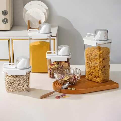 Contenedor plástico para cocina despensa 1.1L