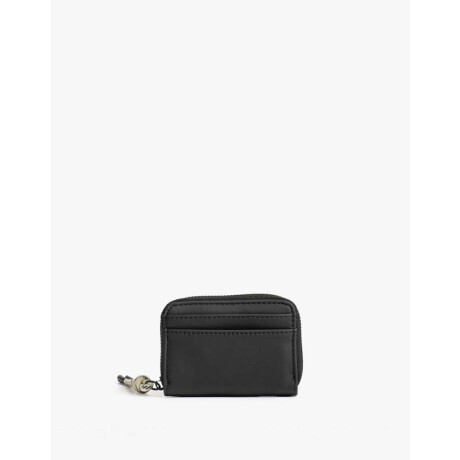 Tarjetero Con Cierre Negro