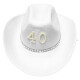 Sombrero Cowboy N°40 BLANCO