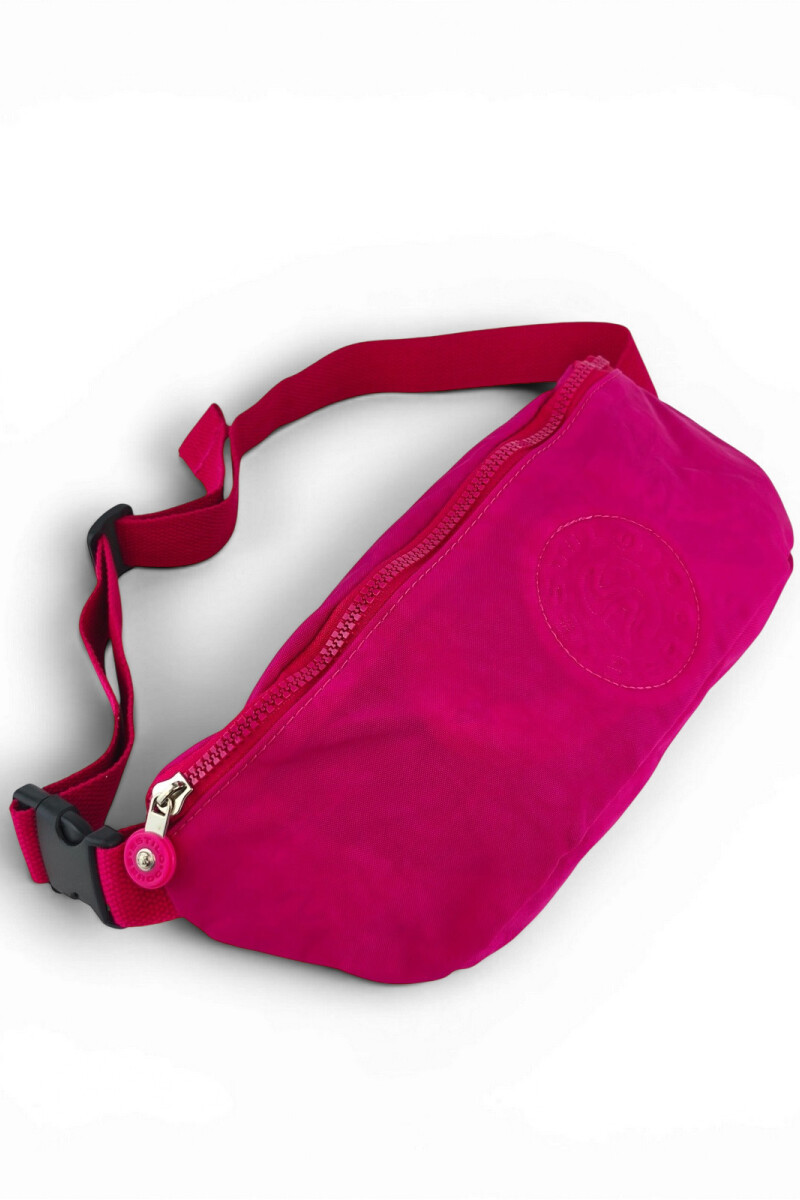 Riñonera Premium de Tafeta Amasada Rosa
