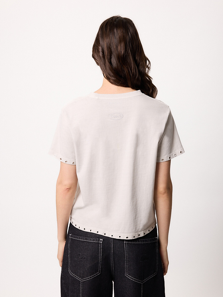 T-SHIRT M/C CIELITO DIXIE Gris Claro