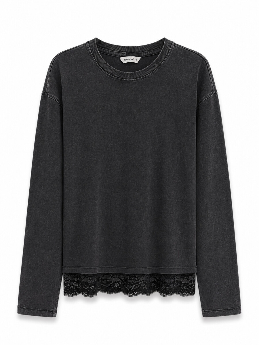 REMERA TARI - GRIS OSCURO 