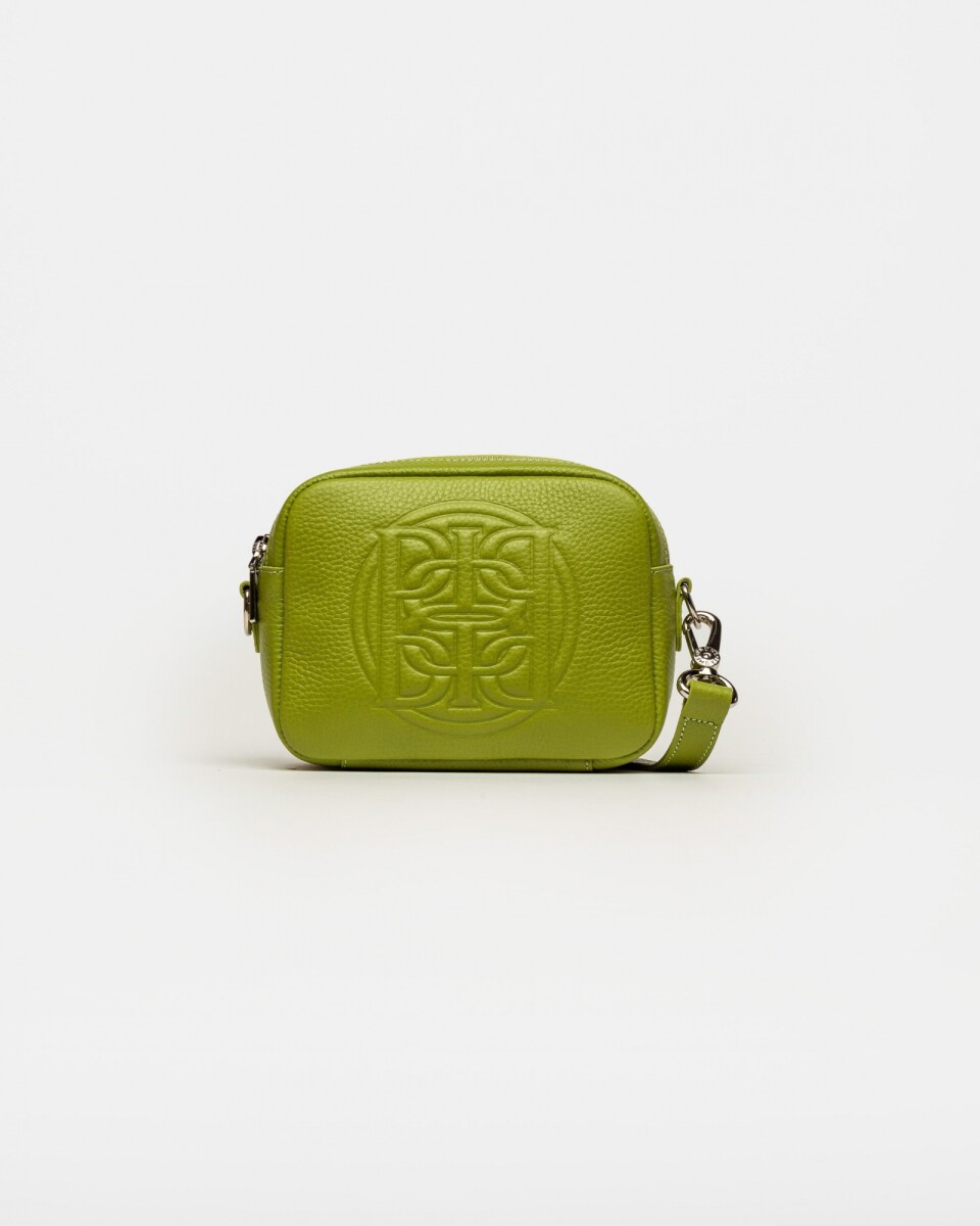 Bandolera Eterial en cuero graneado - Moss 