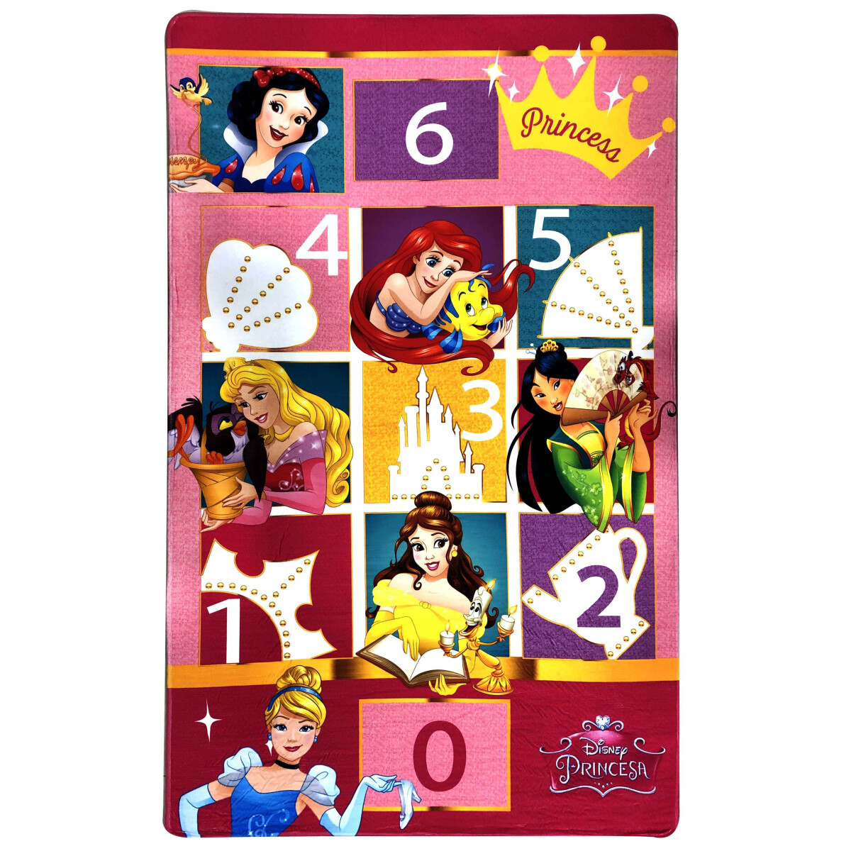Alfombra con Memoria 127 x 197 cm - Disney Princesas 