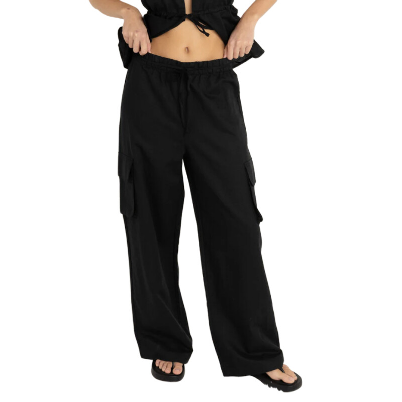 Pantalon Cargo Rhythm Bayside - Negro Pantalon Cargo Rhythm Bayside - Negro