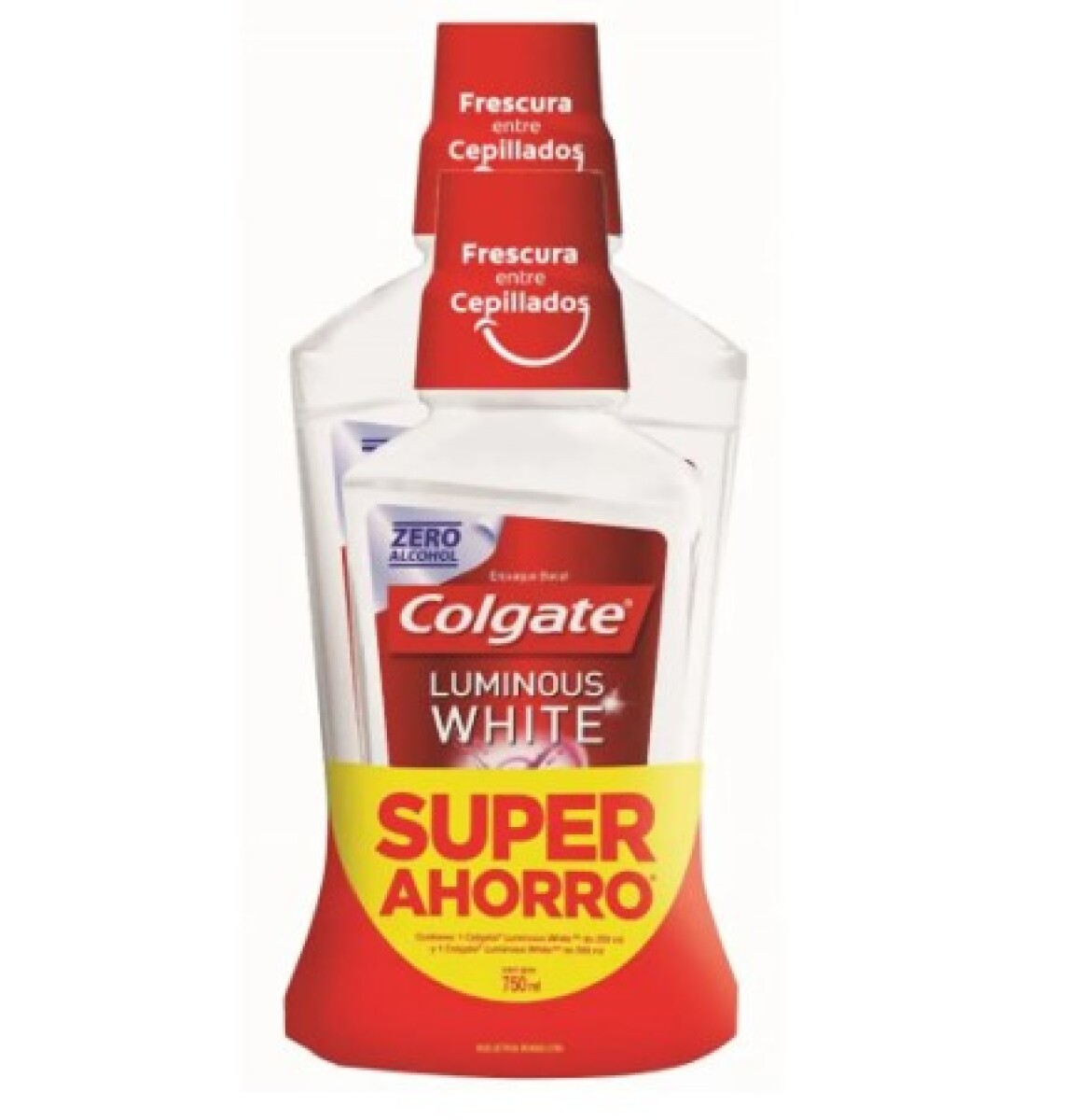 Colgate Luminous White enjuague bucal 500 ml+ 250 ml 