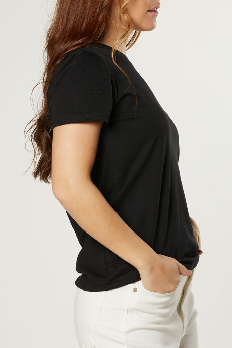 T-SHIRT MAJO RUSTY Negro