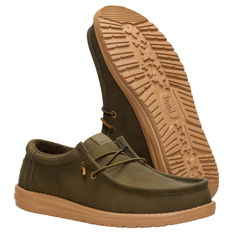 Wally Classic - Hombre Dark Olive/tobacco Brown