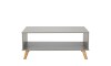 Mesa De Living Minimalista - Madera Maciza - Linea Dublin - Gris Mesa De Living Minimalista - Madera Maciza - Linea Dublin - Gris