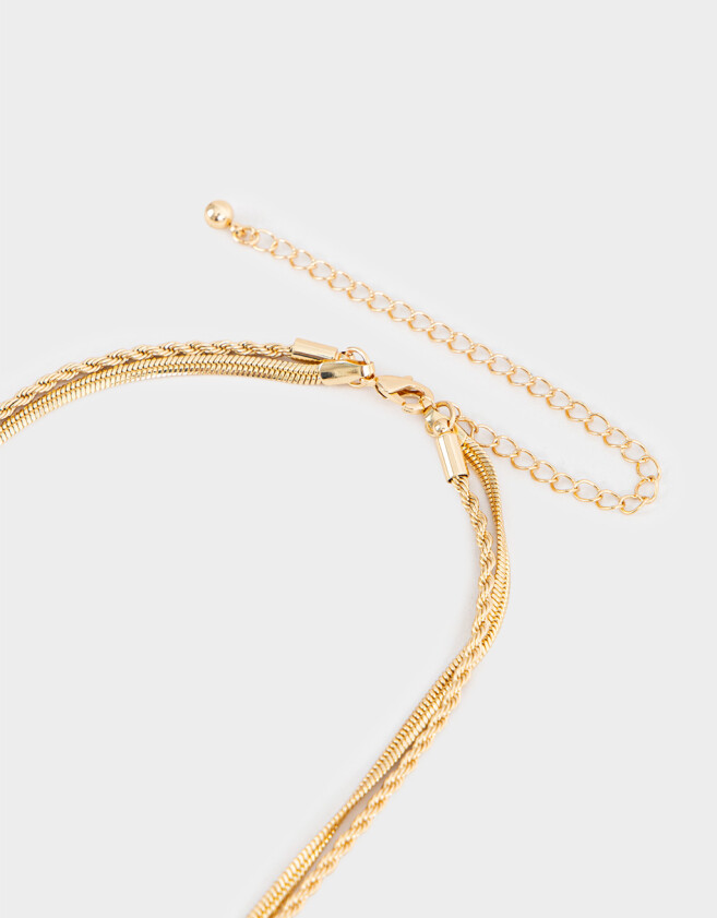 Collares Cortos Premium Silver Cortos - Dorado