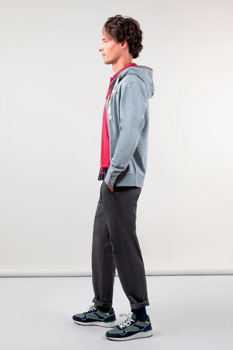 Sudadera Cremallera Gris