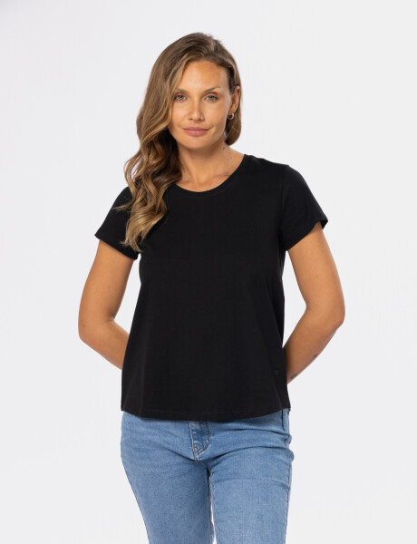REMERA BÁSICA DE ALGODÓN Negro