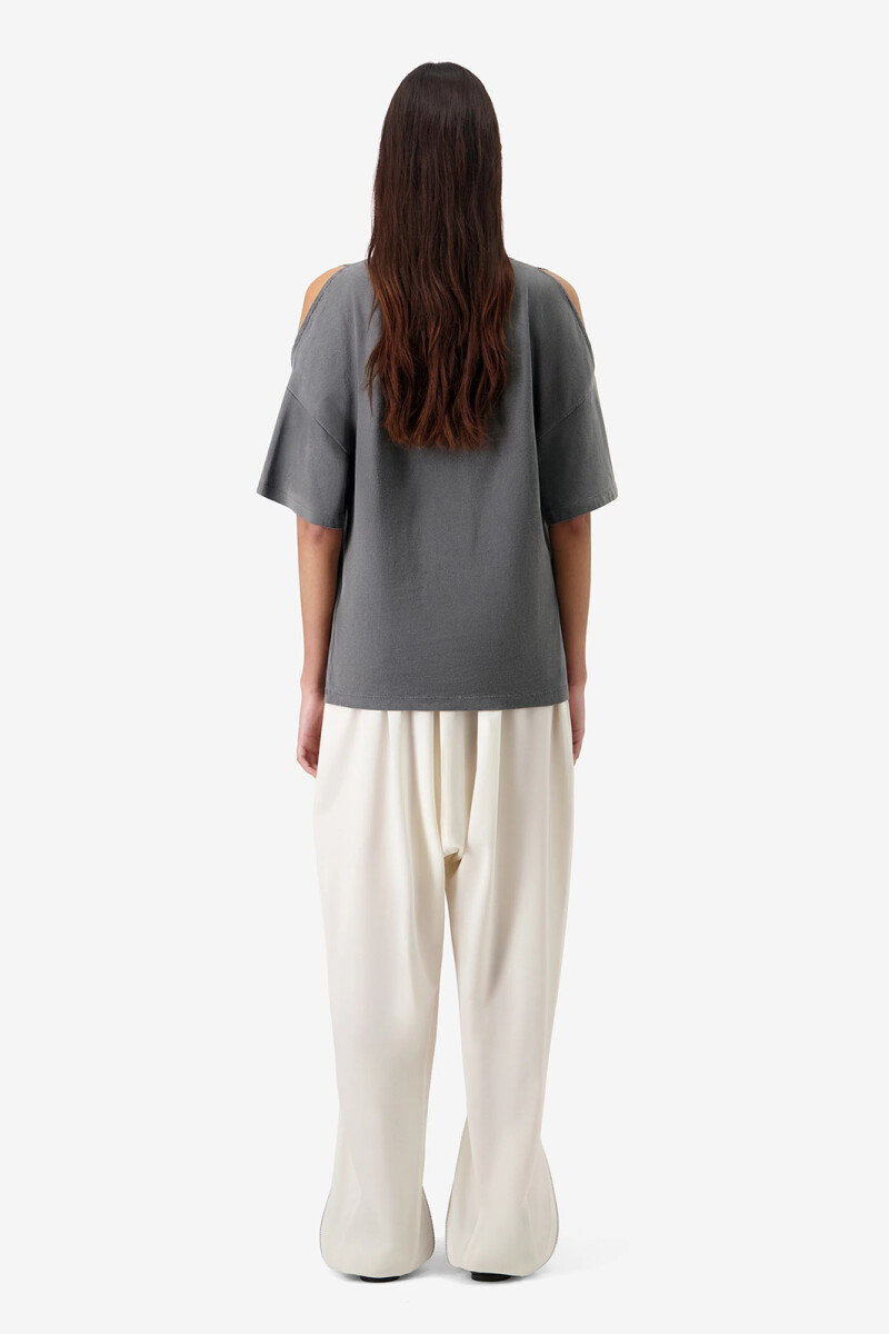 REMERA OPEN SHOULDER Gris