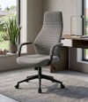 Silla de oficina Negra 2 Posiciones Podium Gris Oscuro