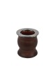 Mate de ceramica forrado en cuero tipo copa Marron