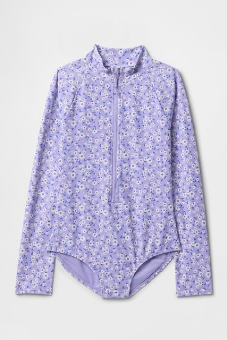 Traje De Baño Manga Larga Niña Warm Violet 568