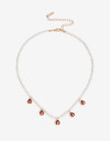 Collares Cortos Color Collares Cortos Lady Bug - Dorado