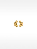 Pendientes Media Flor dorado