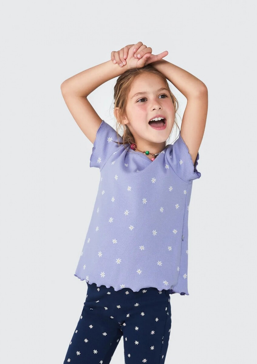 BLUSA INFANTIL ESTAMPADA - VIOLETA 