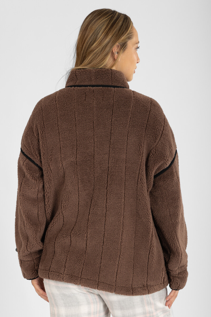 Sport sherpa jacket Marron