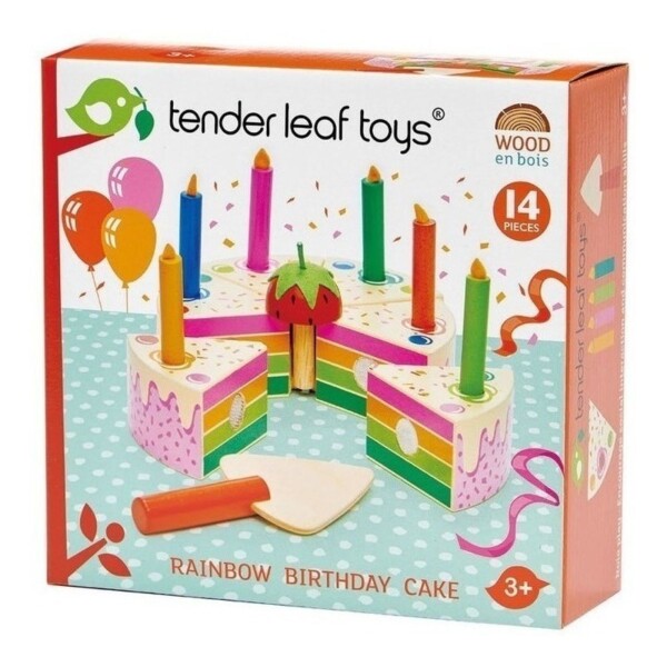 Tender Leaf Toys Pastel Torta De Cumpleaños Juguete Madera Tender Leaf Toys Pastel Torta De Cumpleaños Juguete Madera