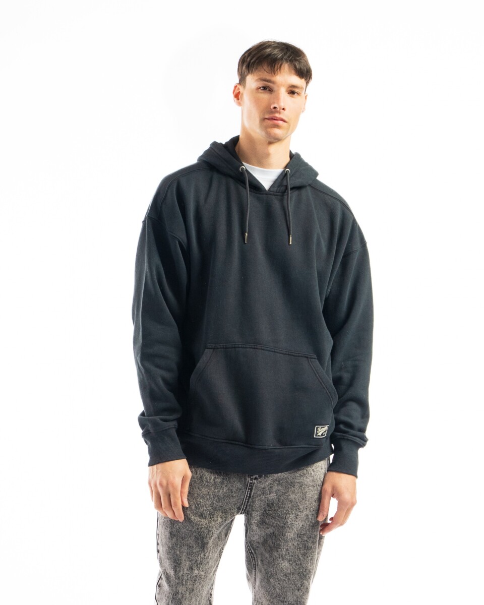 Canguro de Felpa Oversize California - Negro 