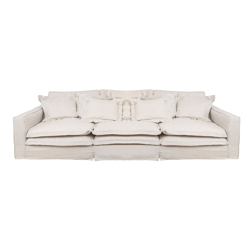 SOFÁ 4 CUERPOS TELA-PREMIUM NATURAL-BEIGE SALOTTO XL NATURAL