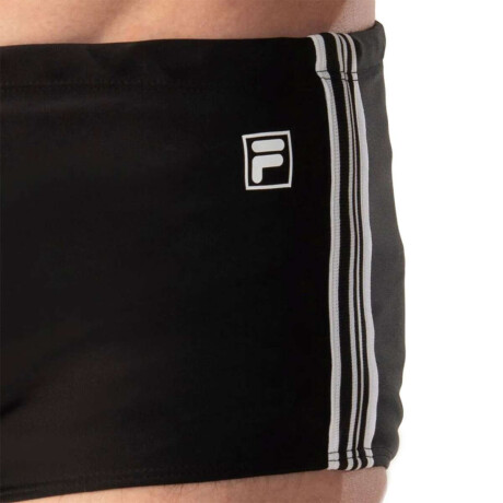 Fila Boxer Ii Para Hombre Negro-Plata