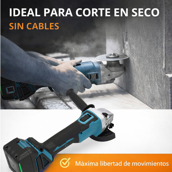 Amoladora Inalámbrica Con 2 Baterías 21v + Maletin AMOLADORA INALAMBRICA 2 BAT VAR1364
