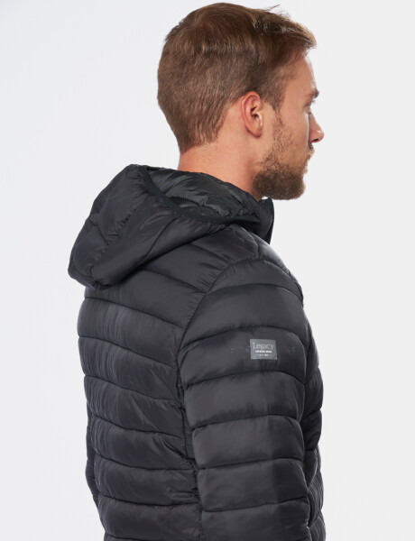 CAMPERA DE ABRIGO CAPITONEADA Negro