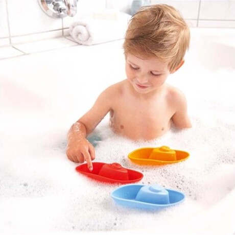 Set 3 Barquitos Juguetes Agua Acuático Baño del Bebé Huanger Multicolor
