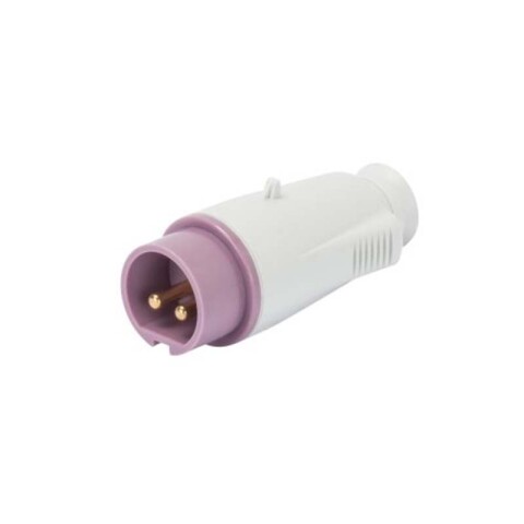 Ficha industrial 2P s/tierra 16A 24V violeta IP44 GG0064