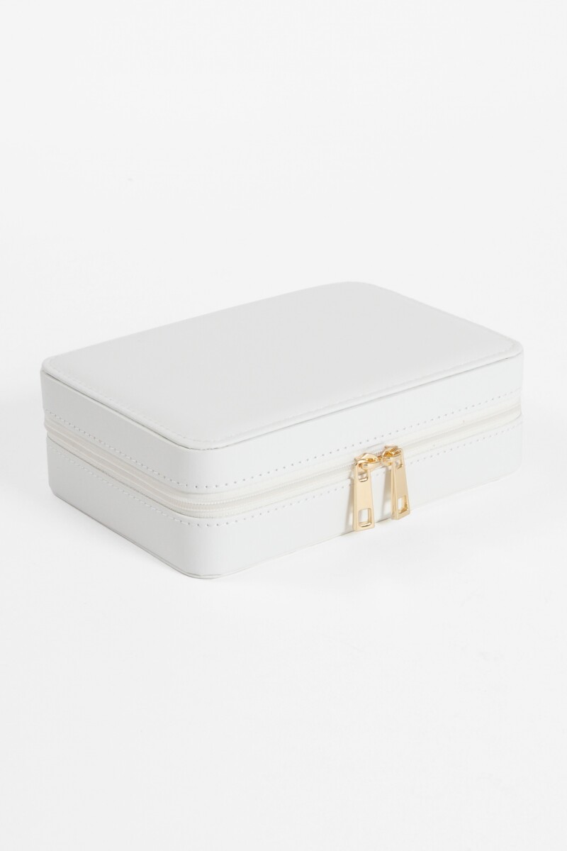 Alhajero con cierre blanco