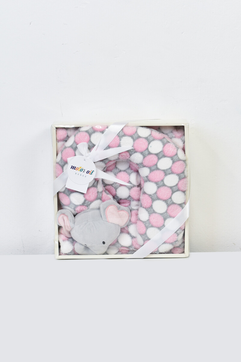Manta con almohadilla para beb� - Elefante 