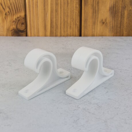 Soporte de techo simple 28mm x 19mm BLANCO